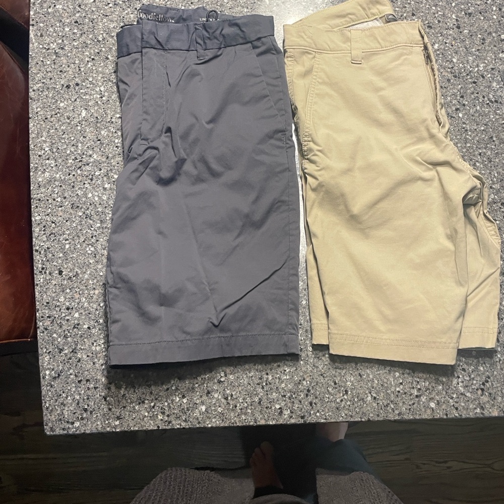 Goodfellow and Eddie Bauer Men's Gray and Tan Shorts